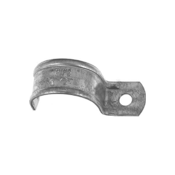Halex One Hole Strap, Conduit Use, 2 in, Steel, Zinc Plated 61120 - main